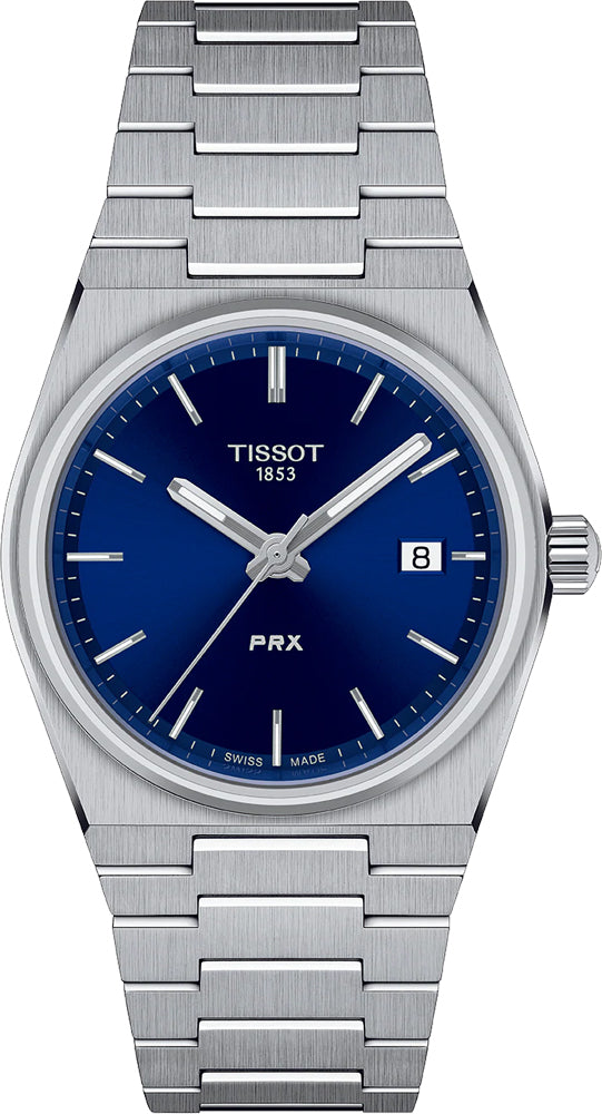 Tissot PRX Blue Dial Silver Steel Strap Watch For Men - T137.210.11.041.00