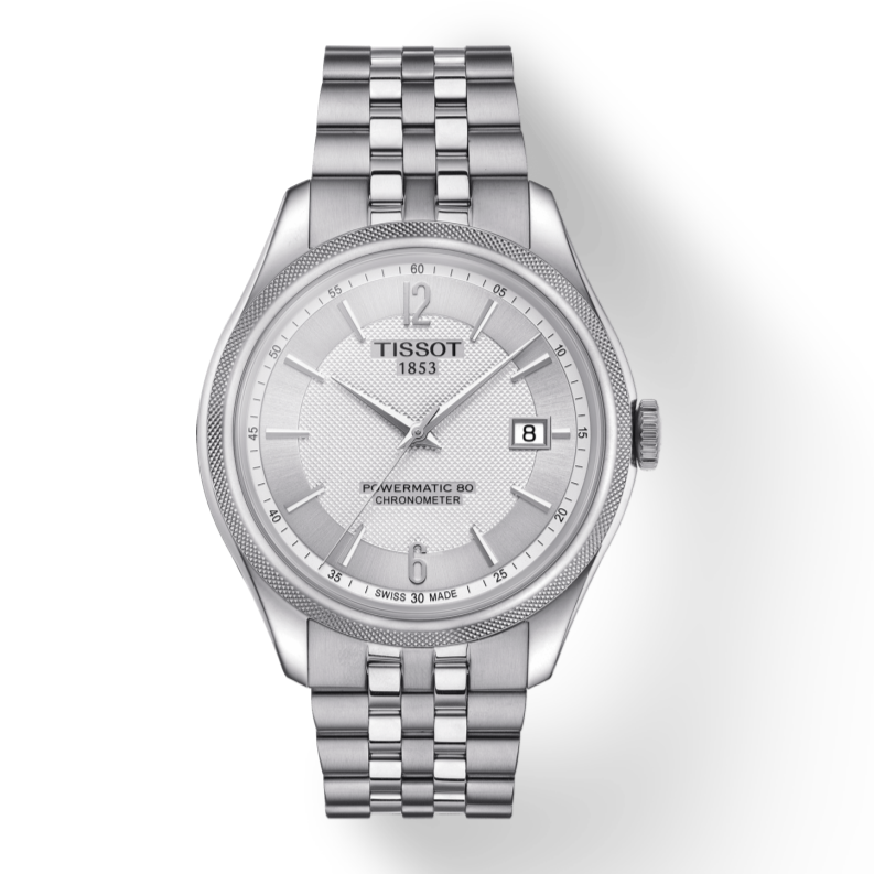 Tissot Ballade Powermatic 80 Cosc Silver Dial Silver Steel Strap Watch For Men - T108.408.11.037.00