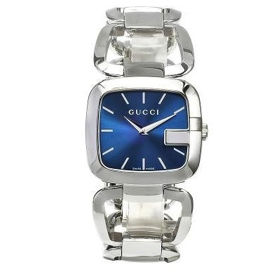 Gucci G Gucci Blue Dial Silver Steel Strap Watch For Women - YA125508