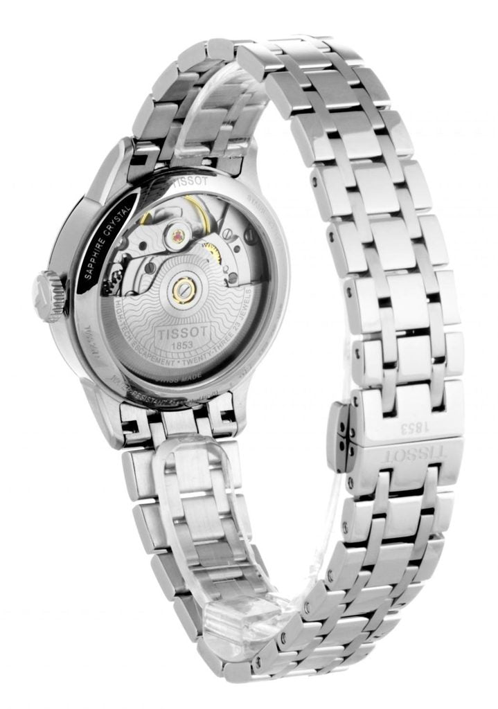 Tissot Chemin Des Tourelles Powermatic 80 Lady Silver Dial Silver Steel Strap Watch For Women - T099.207.11.118.00