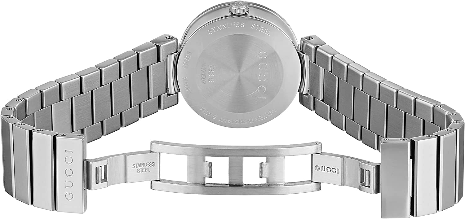Gucci G Interlocking Silver Dial Silver Steel Strap Watch For Women - YA133503