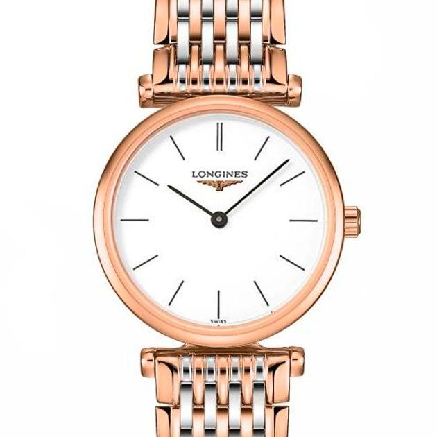 Longines La Grande Classique De Longines White Dial Two Tone Steel Strap Watch for Women - L4.209.1.92.7