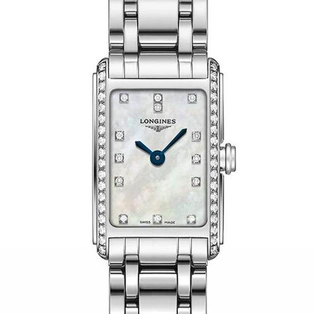 Longines Dolcevita Diamonds Mother of Pearl Dial Silver Steel Strap Watch for Women - L5.258.0.87.6