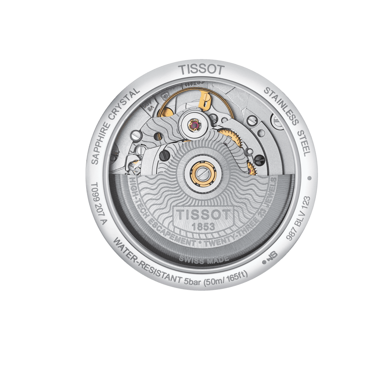 Tissot Chemin Des Tourelles Powermatic 80 Lady Silver Dial Two Tone Steel Strap Watch For Women - T099.207.22.118.02