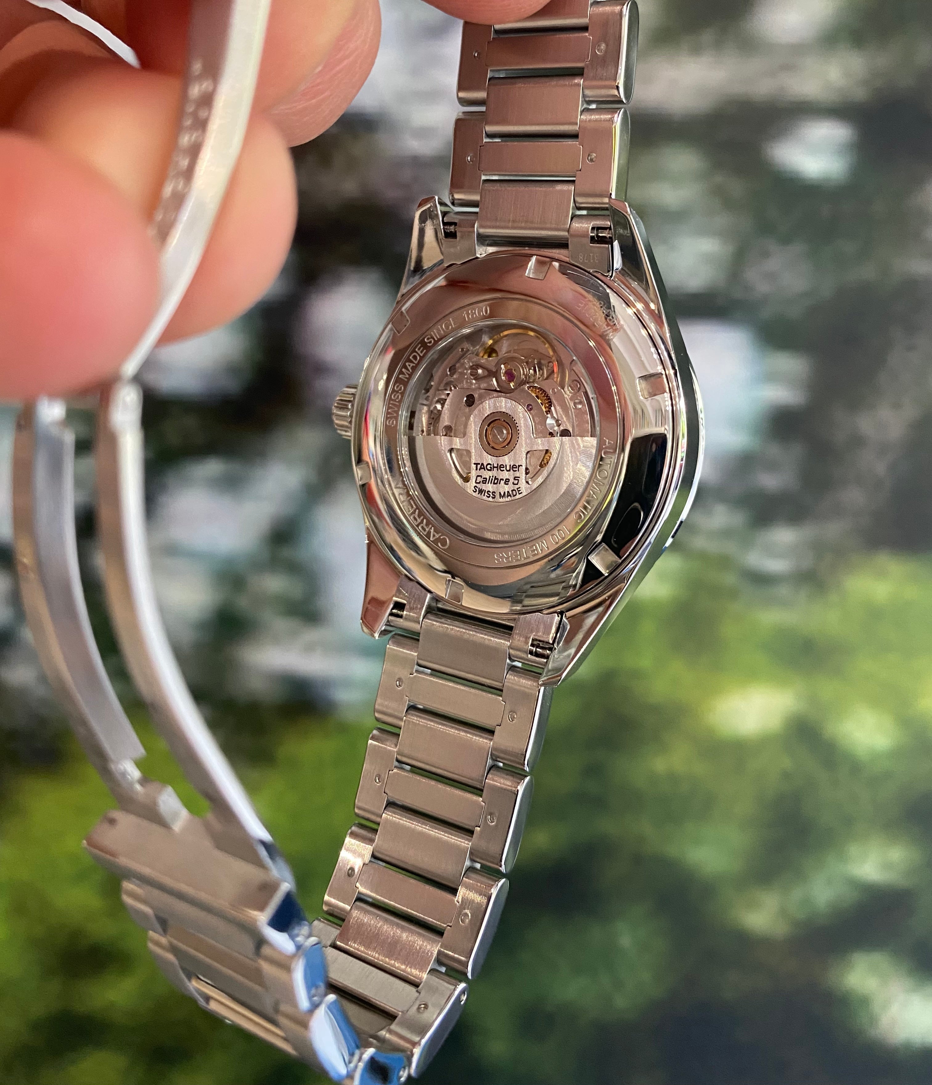 Tag Heuer Carrera Automatic Blue Dial Silver Steel Strap Watch for Men - WAR201E.BA0723