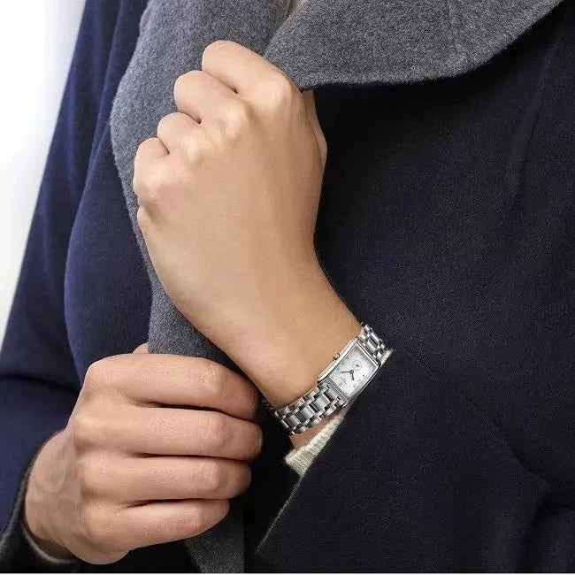 Longines Dolcevita Diamonds Mother of Pearl Dial Silver Steel Strap Watch for Women - L5.258.4.87.6