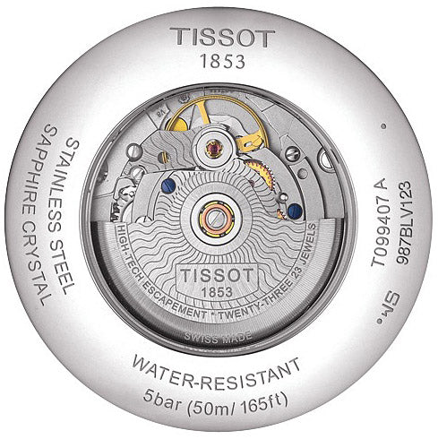 Tissot Chemin Des Tourelles Powermatic 80 Silver Dial Two Tone Steel Strap Watch For Men - T099.407.22.038.00