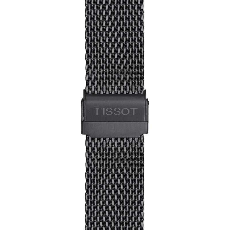 Tissot T Classic PR 100 Chronograph Anthracite Black Dial Black Mesh Bracelet Watch For Men - T101.417.23.061.00