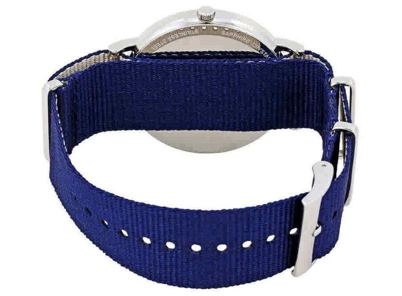 Tissot T Classic Everytime Large White Dial Blue NATO Strap Watch For Men - T109.610.17.037.00