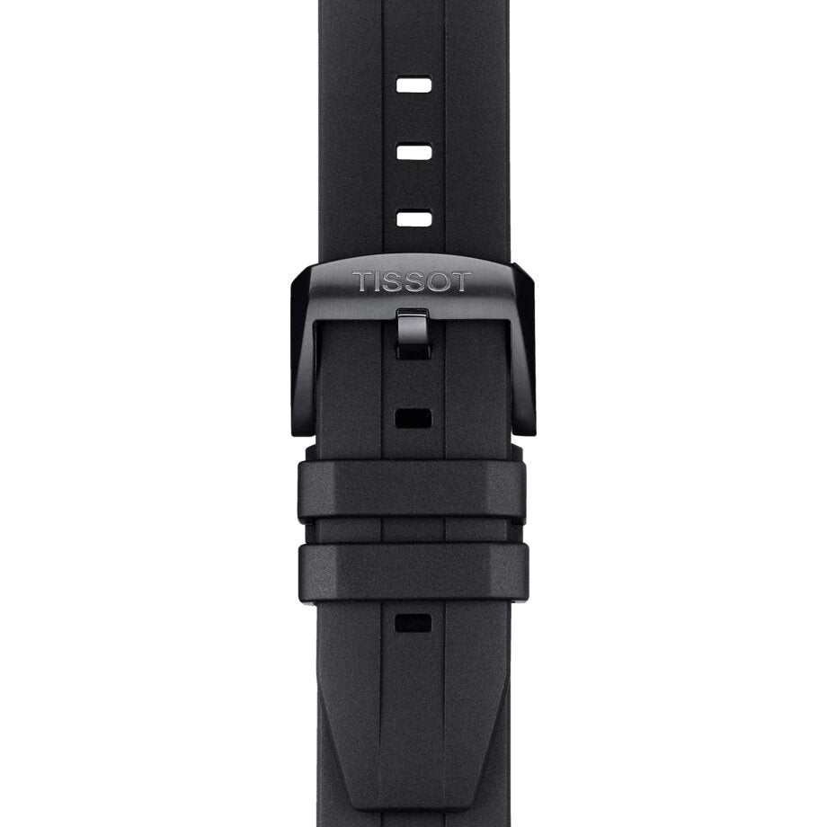 Tissot Seastar 1000 Chronograph Black Dial Black Rubber Strap Watch For Men - T120.417.37.051.00