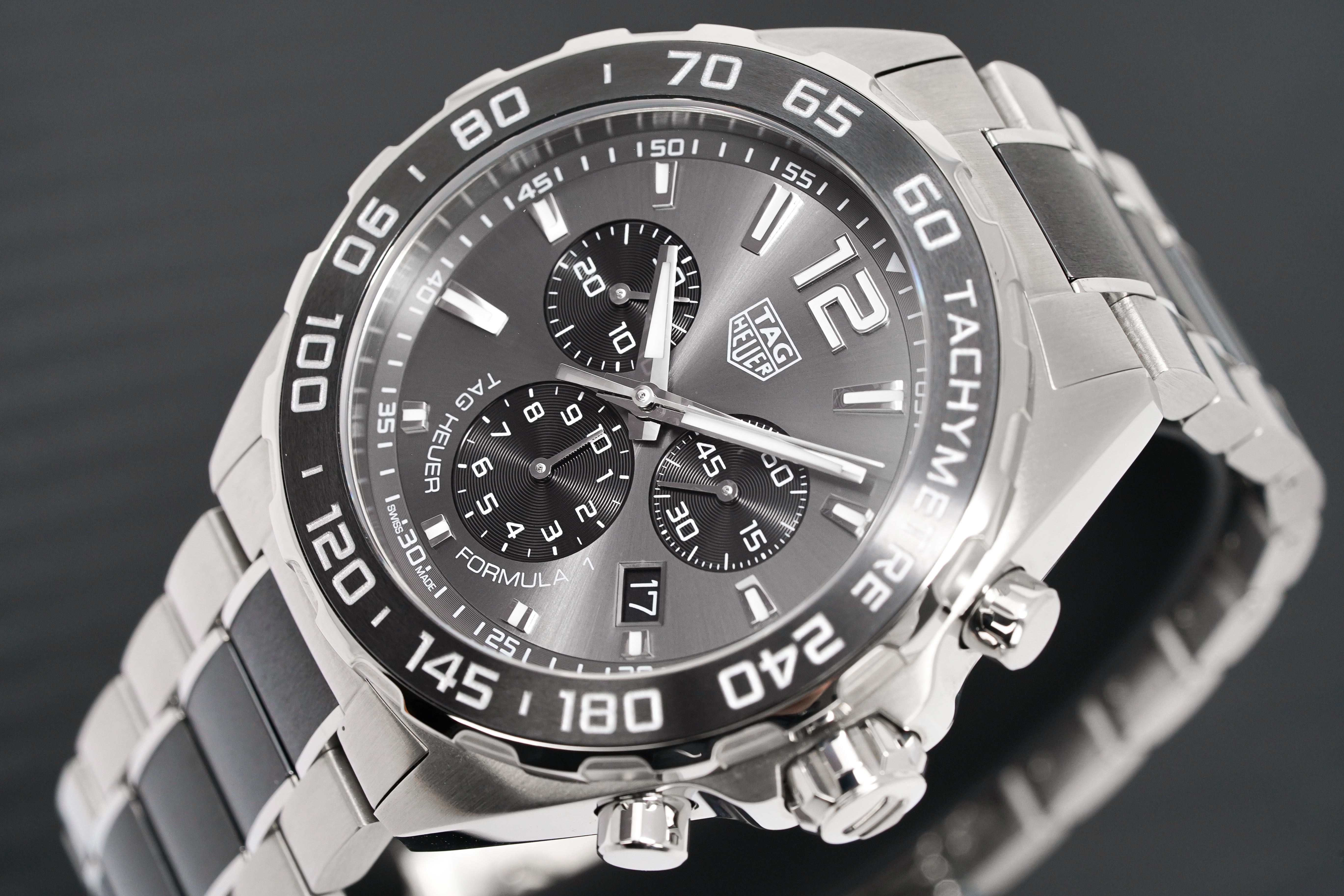 Tag Heuer Formula 1 Anthracite Dial Two Tone Steel Strap Watch For Men - CAZ1011.BA0843