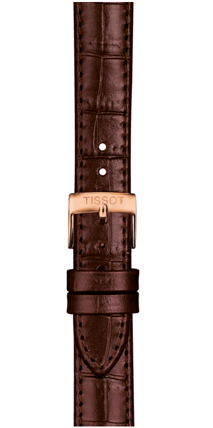 Tissot Carson Premium Lady Silver Dial Brown Leather Strap Watch For Women - T122.210.36.033.00