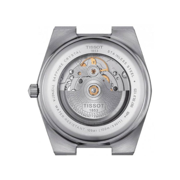 Tissot PRX Powermatic 80 Blue Dial Silver Steel Strap Watch For Men - T137.407.11.041.00