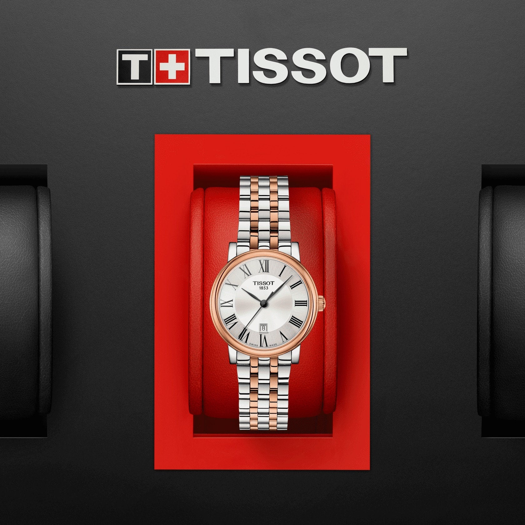 Tissot Carson Premium Lady Silver Dial Two Tone Steel Strap Watch For Women - T122.210.22.033.01