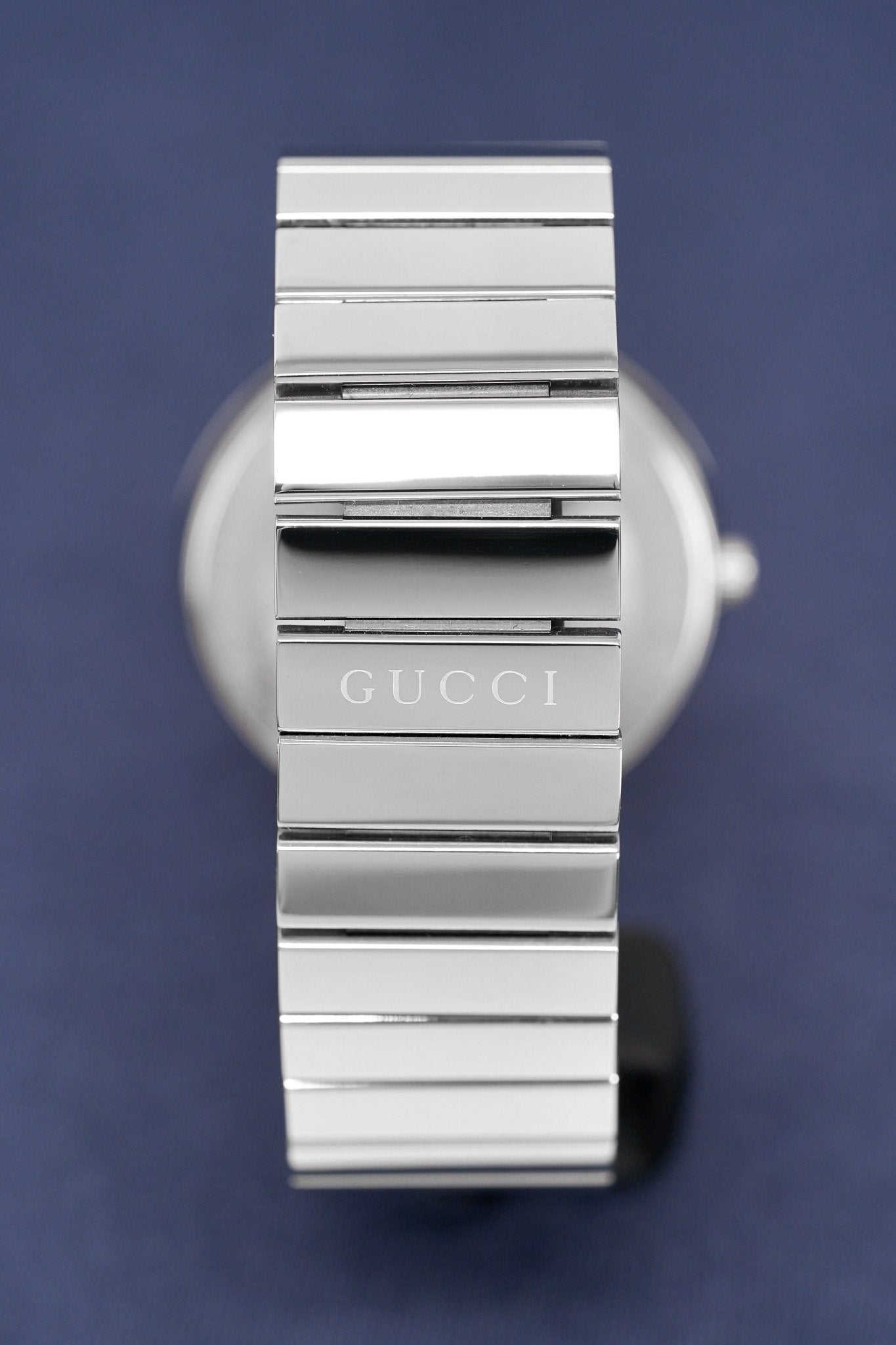 Gucci G Interlocking Black Dial Silver Steel Strap Watch For Women - YA133307