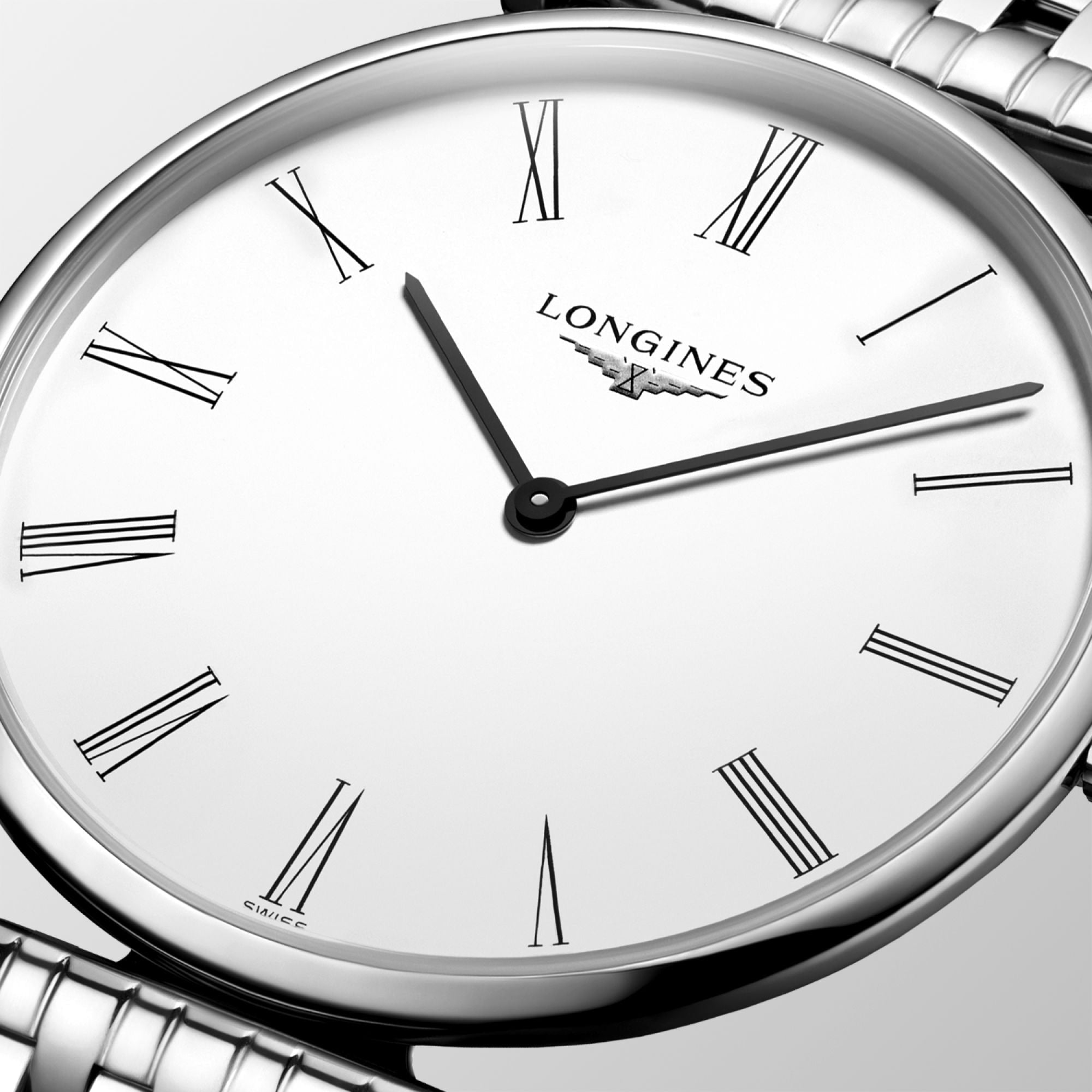 Longines La Grande Classique De Longines Silver Dial Silver Steel Strap Watch for Women - L4.755.4.72.6