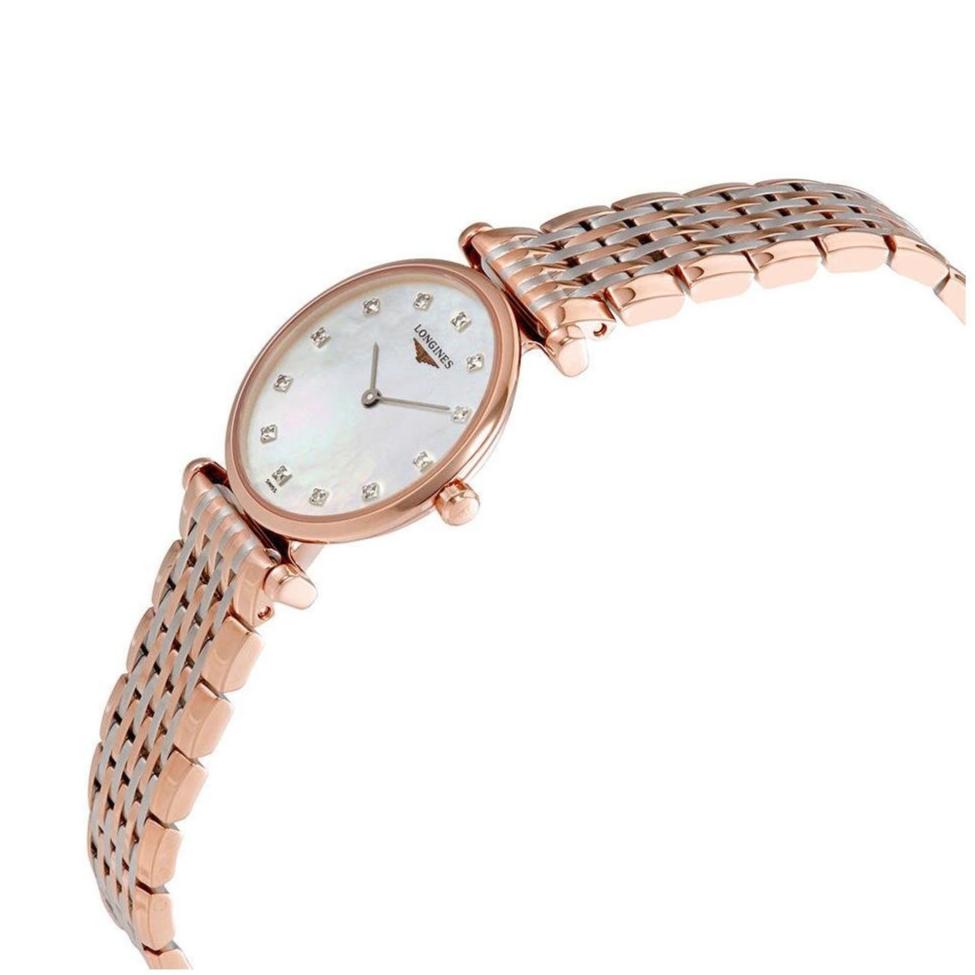 Longines La Grande Classique De Longines Diamonds Mother of Pearl Dial Two Tone Mesh Bracelet  Watch for Women - L4.209.1.97.7
