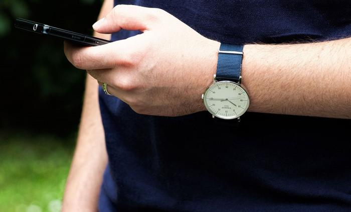 Tissot T Classic Everytime Large White Dial Blue NATO Strap Watch For Men - T109.610.17.037.00