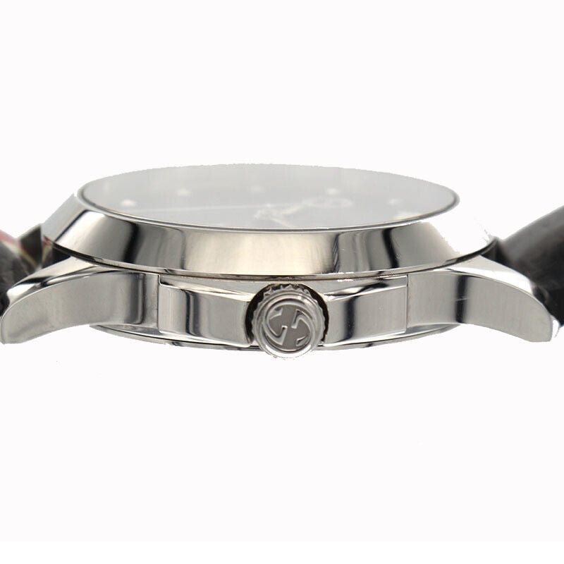 Gucci Le Marche Des Merveilles Black Dial Black Leather Strap Unisex Watch - YA1264007