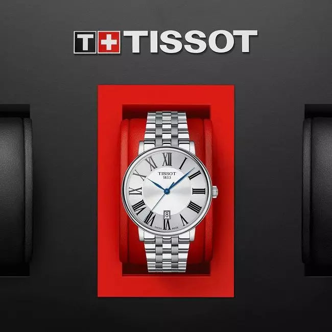Tissot Carson Premium Silver Dial Silver Steel Strap Watch For Men - T122.410.11.033.00