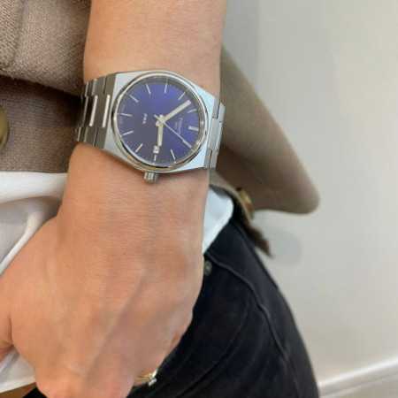 Tissot PRX Blue Dial Silver Steel Strap Watch For Men - T137.210.11.041.00