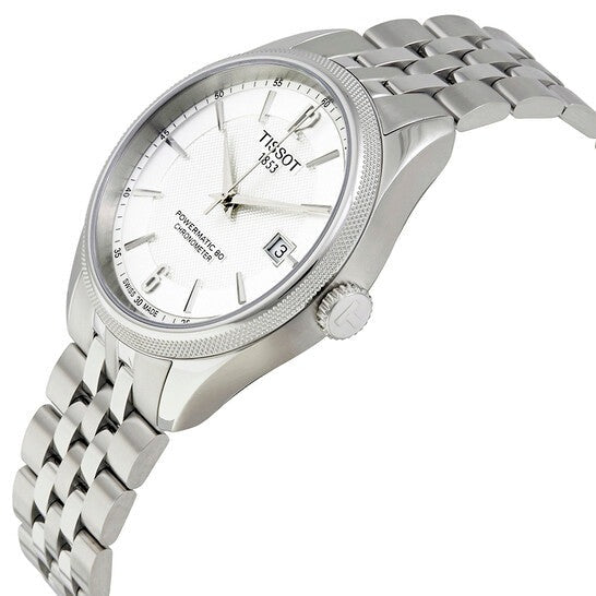 Tissot Ballade Powermatic 80 Cosc Silver Dial Silver Steel Strap Watch For Men - T108.408.11.037.00